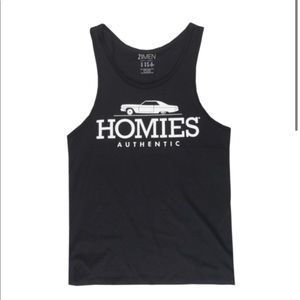NEW Men Black Tank Top Homie Graphics Summer